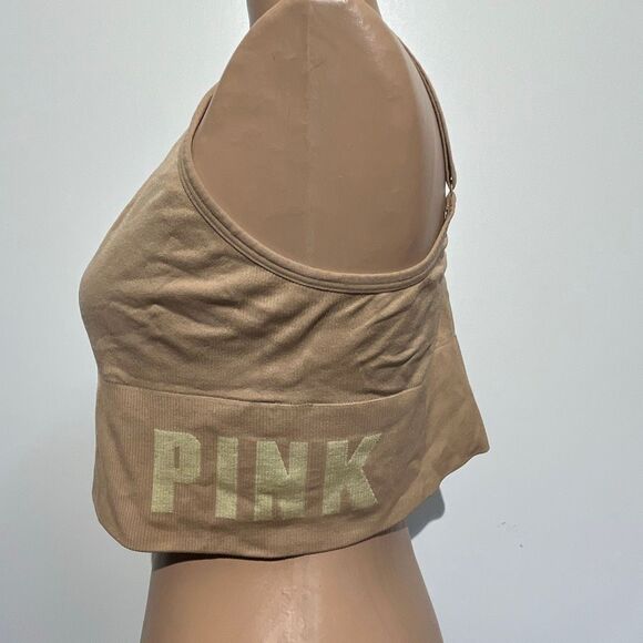 PINK Active Victoria's Secret Beige Seamless Lightly Lined Brassiere Size XL - Picture 2 of 7